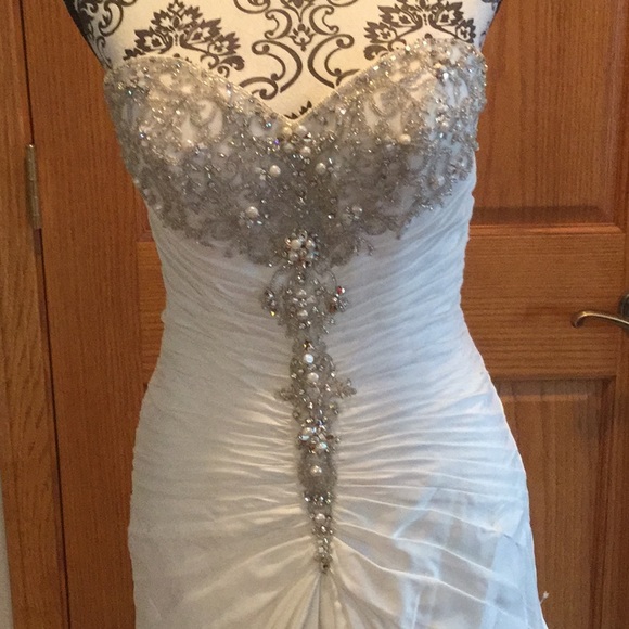 Dresses & Skirts - Beaded Corset Wedding Dress Ivory